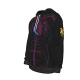 Barcelona Heart Soccer Hoodie - Perfect for gift for health care professionals like doctors and nurses supporting Barcelona.