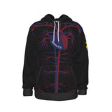 Barcelona Heart Soccer Hoodie - Perfect for gift for health care professionals like doctors and nurses supporting Barcelona.