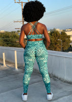 NK High Waisted Turquoise Leggings